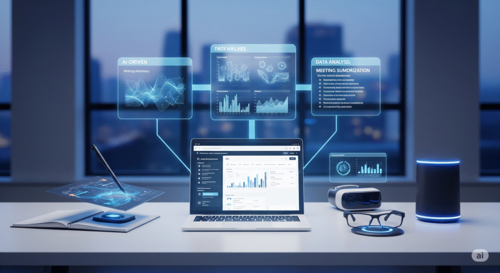 A hand holds a smartphone displaying the "magnifi." investment app. The screen shows an AI-created portfolio for a $3.7 million retirement goal, with a blue projected growth graph based on a $200,000 initial investment and $10,000 annual contributions